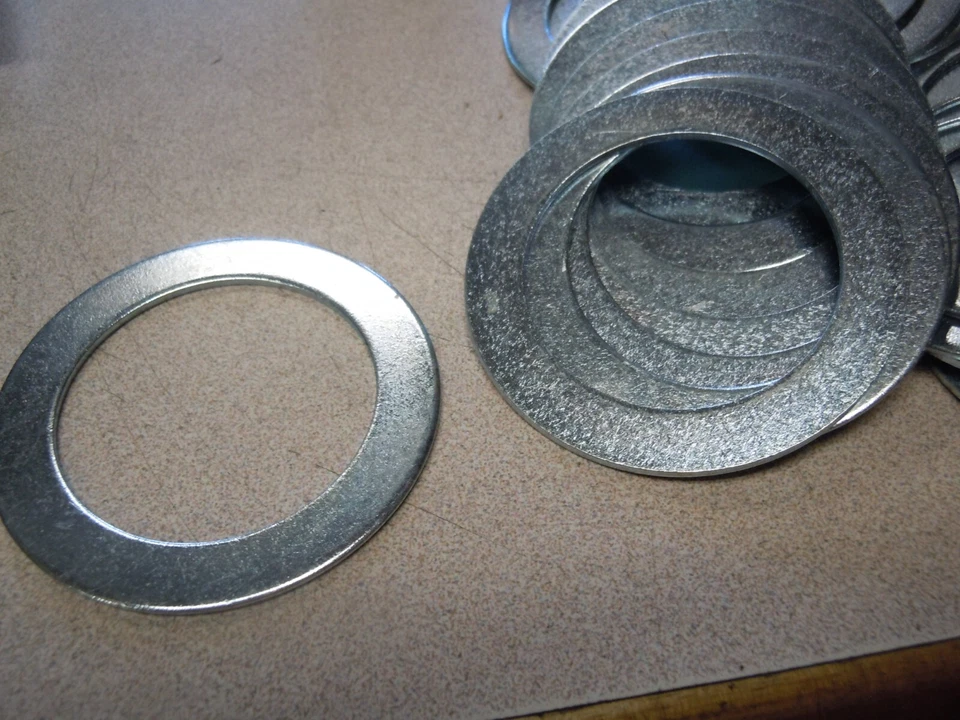 Lote de 25 bujes de maquinaria de llanta estrecha de zinc transparente de 1-3/4" x 2-1/2" 14GA Foto 3 de 3