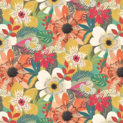 CEP50105W - Konzept Blumenmuster Riot Olive OHPOPSI Tapete