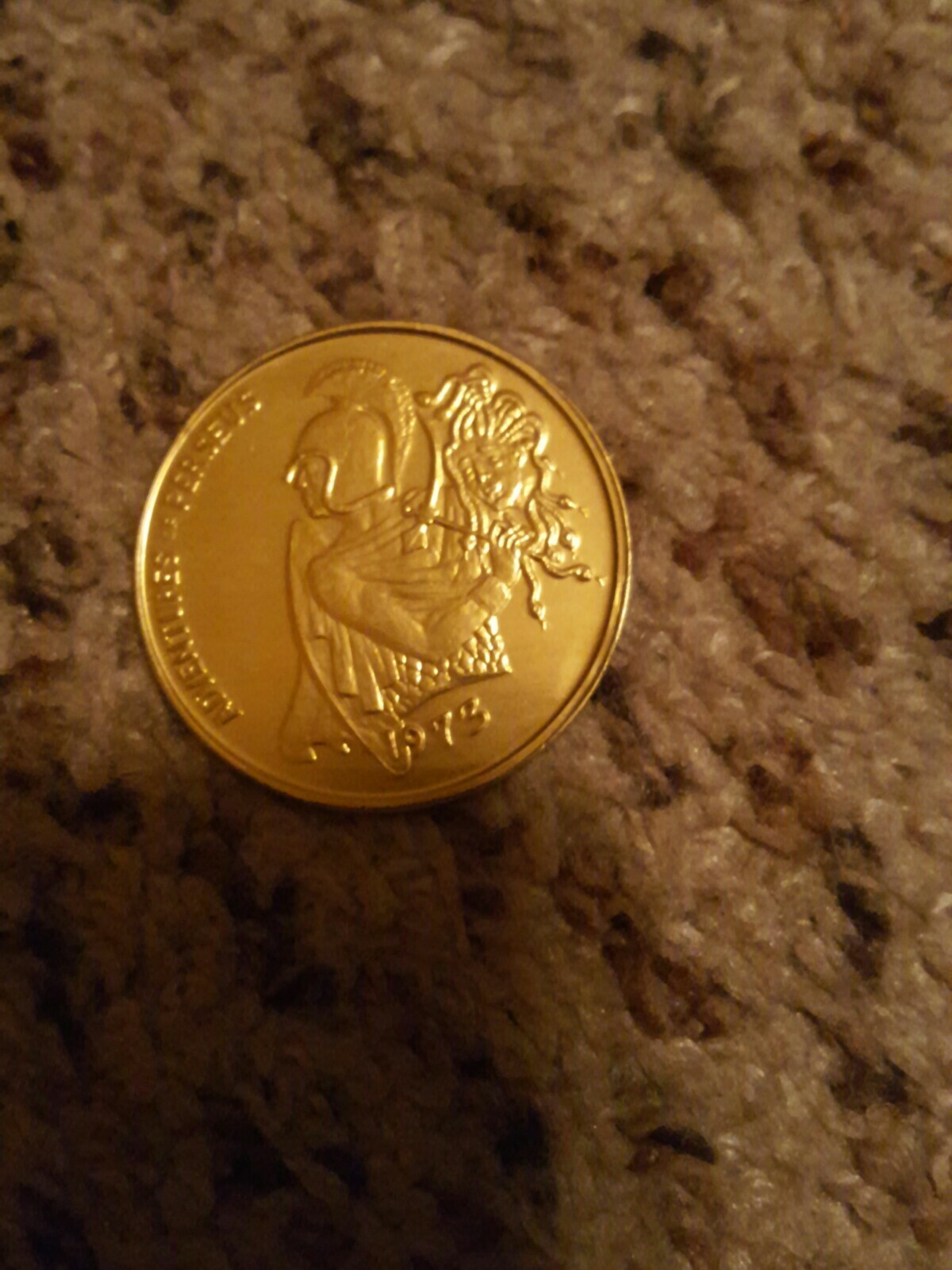 perseus with medusa's head Mardi gras Doubloon new orleans medusa eBay