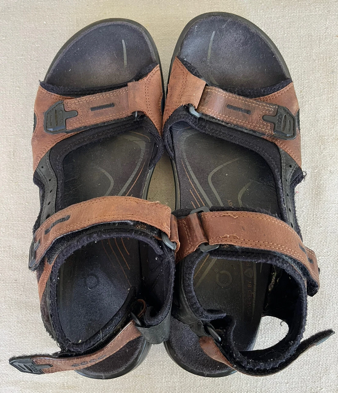 ECCO Sandali in pelle con cinturino gladiatore gancio N anello taglia 45 (US 11)