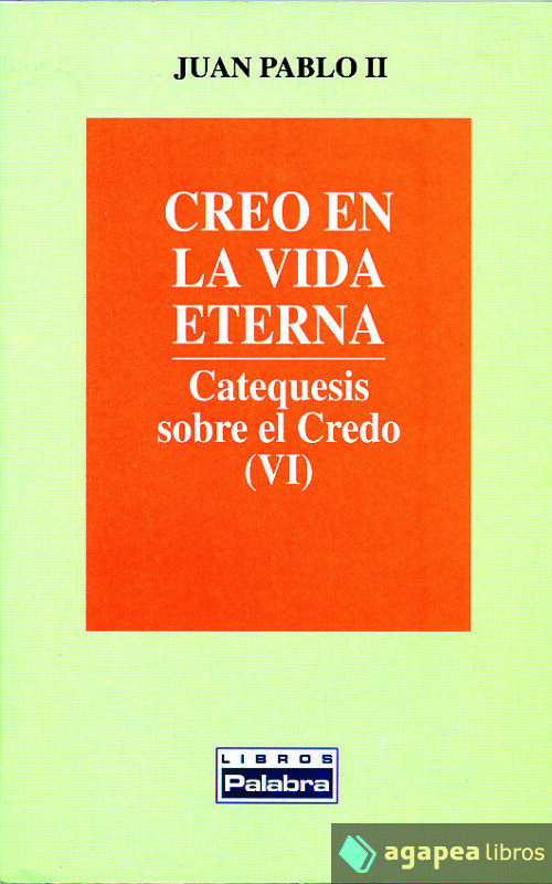 Creo en la vida eterna, catequesis sobre el Credo VI. NUEVO. ENVÍO URGENTE - Juan Pablo II , Papa, Santo
