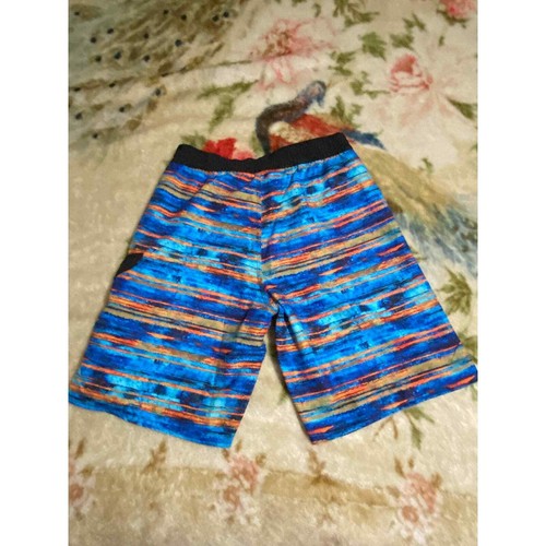 Adidas XL boys swim trunks Blue Black and Orange Abstract prin - Picture 8 of 9