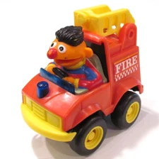 Tyco Ernie Fire Truck Preschool Sesame Street Pull Back Go Action