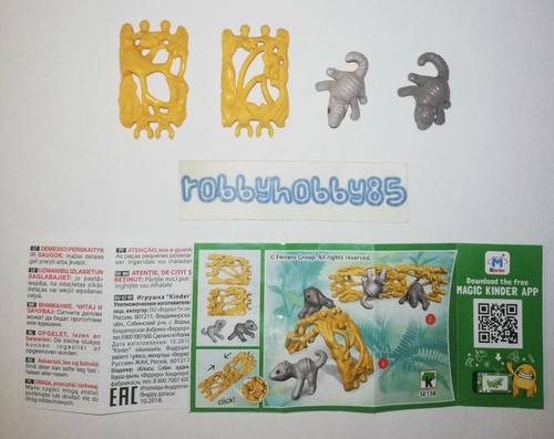 SERIE COMPLETA ANIMALI CON NIDO SE158 - SE160 + 2 BPZ VARIANTI KINDER 2019/2020 - Picture 2 of 3