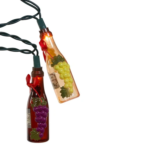 Kurt Adler Wine Bottle String Lights - Thumbnail 4
