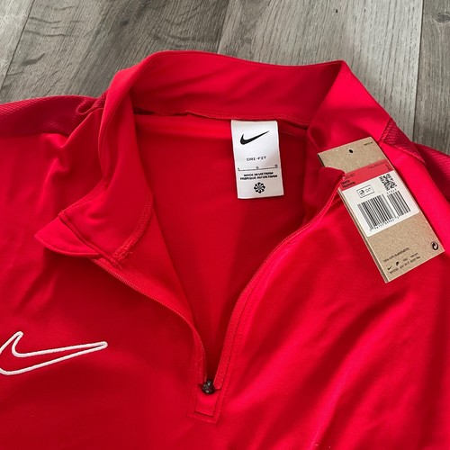 Nike Mens Tracksuit Dri-Fit Top 1/4 Zip Jacket Long Sleeve - Red (Large) New - Picture 11 of 15