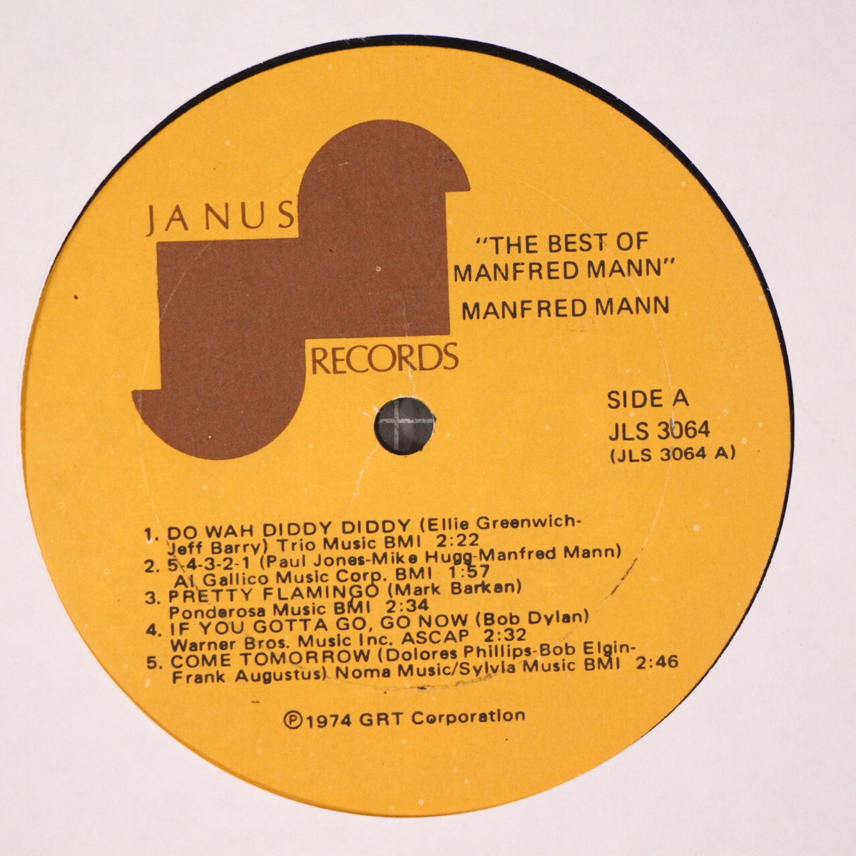 Best of Manfred Mann LP Janus JLS 3064 | eBay