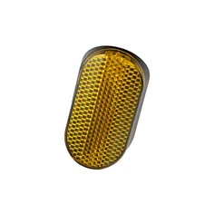 Fork Adhesive Reflector "Curved Shorty" Rounded 62 x 32 x 9 Yellow