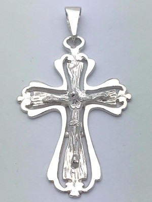 925 Sterling Silver Christian Jesus Christ Catholic Crucifix Cross ...