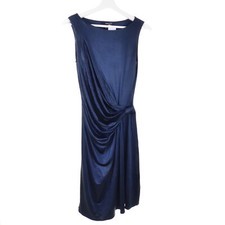 Mango dress dress evening dress festive blue navy shiny size DE XS EUR S