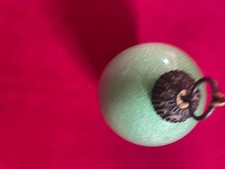 Ancienne Boule De Noël En Verre - 9 Cm - France Vers 1900 - Vintage Authentique