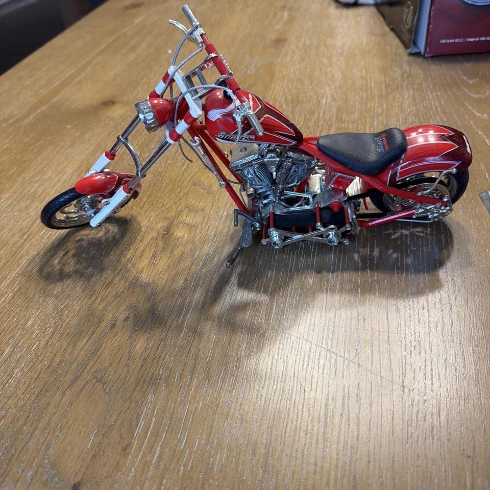 Snap On OCC Orange County Choppers 2004 escala 1:10 Die Cast motocicleta fotos Foto 3 de 4