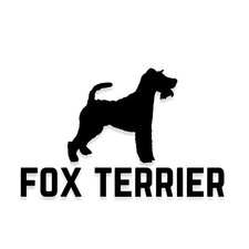 Fox Terrier Vinyl Decal Die Cut