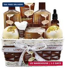 Gifts For Women Gift Basket for Women- 9 Piece Set of Vanilla Coconut Home Spa S