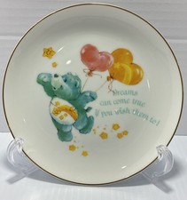 VTG 1984 Care Bears Wish Bear Lasting Memories Porcelain Plate Decor Japan AGC