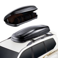 VEVOR Coffre de Toit 370 L Porte-Bagages de Toit en ABS pour SUV et Voitures