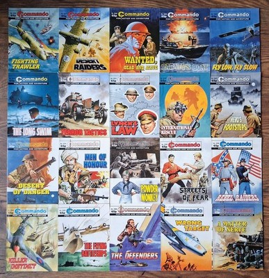 Commando Comics Job Lot Bundle x 20 (52D)