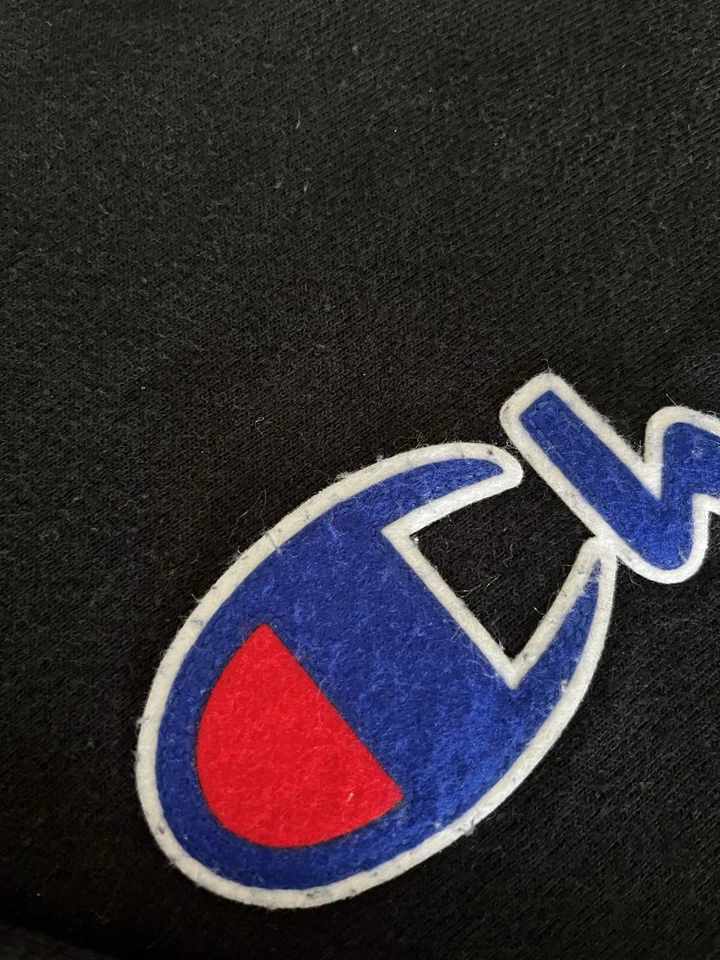 Champion Reverse Weave Black Crew Neck Heavyweight Sweatshirt Men’s M, photo 2 of 5