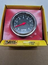 Autometer 1799 Gauge Tachometer 3 34 8k Rpm In-dash Black And Chome Autometer 1799 Gauge Tachometer 3 34 8k Rpm In-dash Black And Chome