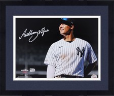 Framed Anthony Volpe New York Yankees Signed 11x14 Opening Day Spotlight Photo