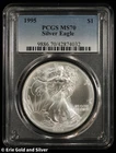 1995 American Silver Eagle PCGS MS 70 | UNC BU ASE