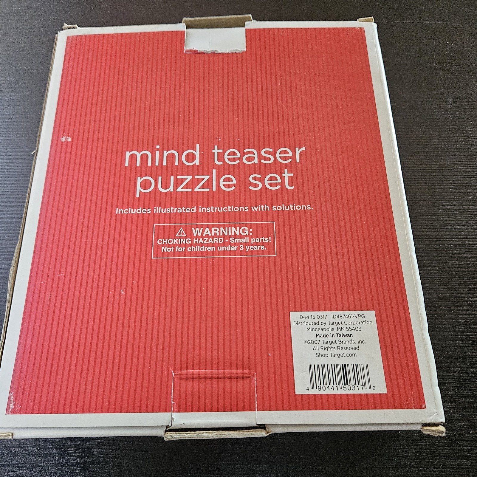  Mind Teaser Puzzle Set 2007 Target 4 Different Puzzle Plus Instructions 