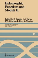 David Drasin (U. A.) | Holomorphic Functions And Moduli II | Taschenbuch (2012)