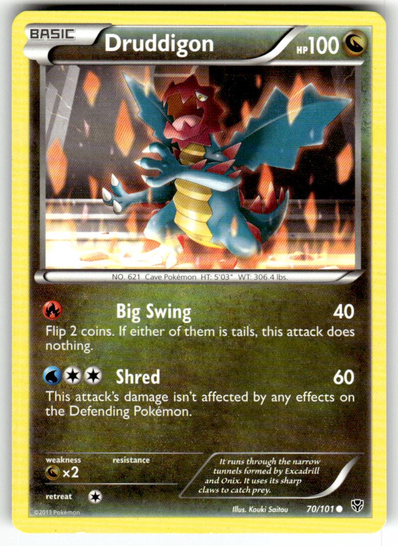 Druddigon 70/101 Common Plasma Blast Pokemon LP