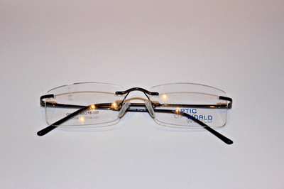 New Optic World ow003 Eyeglass Frames 53-18-137 Off Black Clear Glass for Rx