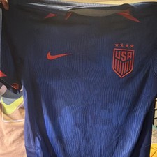 Nike USA National Team Soccer Jersey Dri-FIT Blue Red Men's Medium