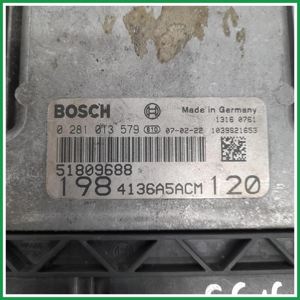 Centralina Motore Iniezione Bosch 0281013579 Fiat Bravo II 51809688 2007 2009 - Immagine 2 di 4