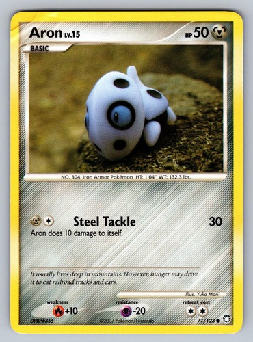 Aron 71/123 Mysterious Treasures Common