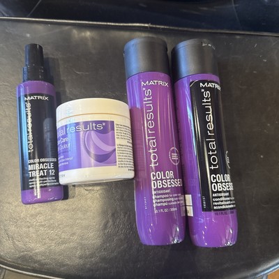MATRIX TOTAL RESULTS COLOR OBSESSED SHAMPOO&CONDITIONER, MIRACLE TREAT 12, &MASK