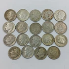 19 Pre 1965 Roosevelt Silver Dimes Mint Mark D&S Lot 2