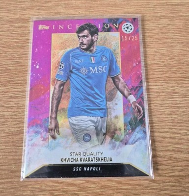 Khvicha Kvaratskhelia 2023-24 Topps Inception /25 SSC Napoli PSG Star Quality