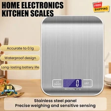 10kg/1g Electronic Kitchen Scale Stainless Steel High Precision Baking Tool
