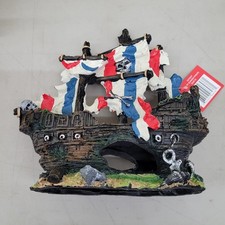 Sunken Pirate Ship Aquarium Decoration