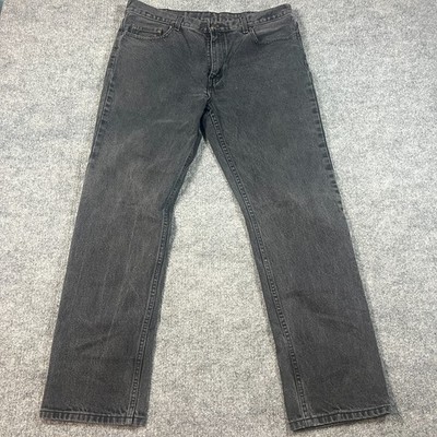 Faded Glory Jeans Mens 38X32 Gray Denim Casual Wear Travel Straight Leg Mid Rise