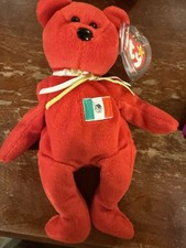 Ty 1999 Osito Mexican Flag Bear Beanie Baby Mint with Tags