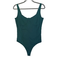 Abercrombie Fitch Soft A F Collection Thong Bodysuit Green Size L