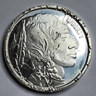 1 oz .999 Silver Buffalo Round – Indian Head – Slightly Dinged