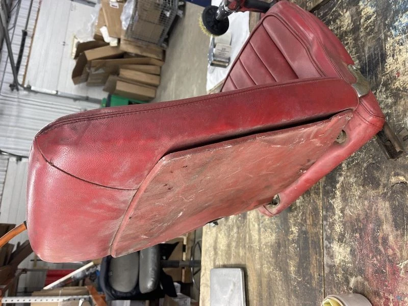 1968 1969 1970 1971 1972 CHEVY CORVETTE DRIVER SEAT OEM RED Foto 3 de 3
