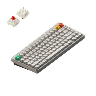 NuPhy Node75 Kabellose Mechanische Tastatur QWERTY High / Lunar White / Red Max