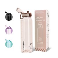 Trinkflasche 1L Sport Wasserflasche Tritan Bpa-Frei SpüLmaschinenfest