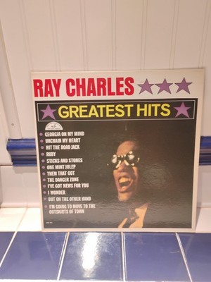 RAY CHARLES GREATEST HITS 12'' LP VG+ VINYL RECORD ABC