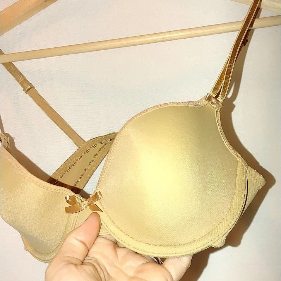 Chantelle Essentia Contour T-shirt Underwire Bra Toffee Style 1575 Tan 32A - Image 4 of 4
