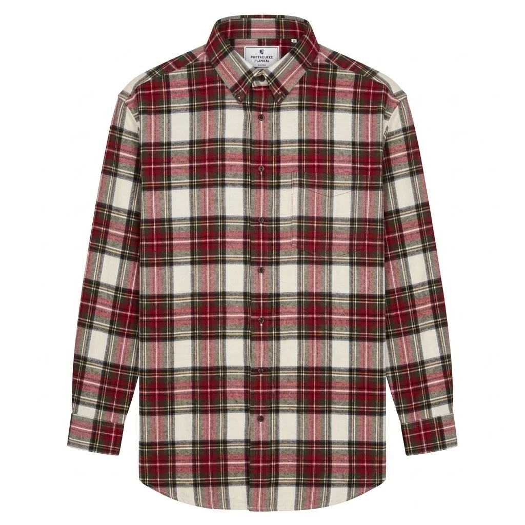 NEW Roundtree & Yorke Portuguese Flannel Shirt Mens 3XB Big Man Red Plaid