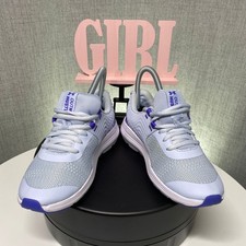 Under Armour Shoes Youth Size 4Y Gray Purple Running Mesh Sneakers 3025061-400