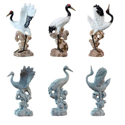 Statuen, Ornamente, schickes Geschenk, Sammlerstücke, Kran für Veranda,
