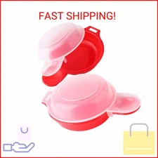 2 sets Microwave Egg Cooker,1 Minute Fast Egg Hamburg Omelet Maker Kitchen Cooki
